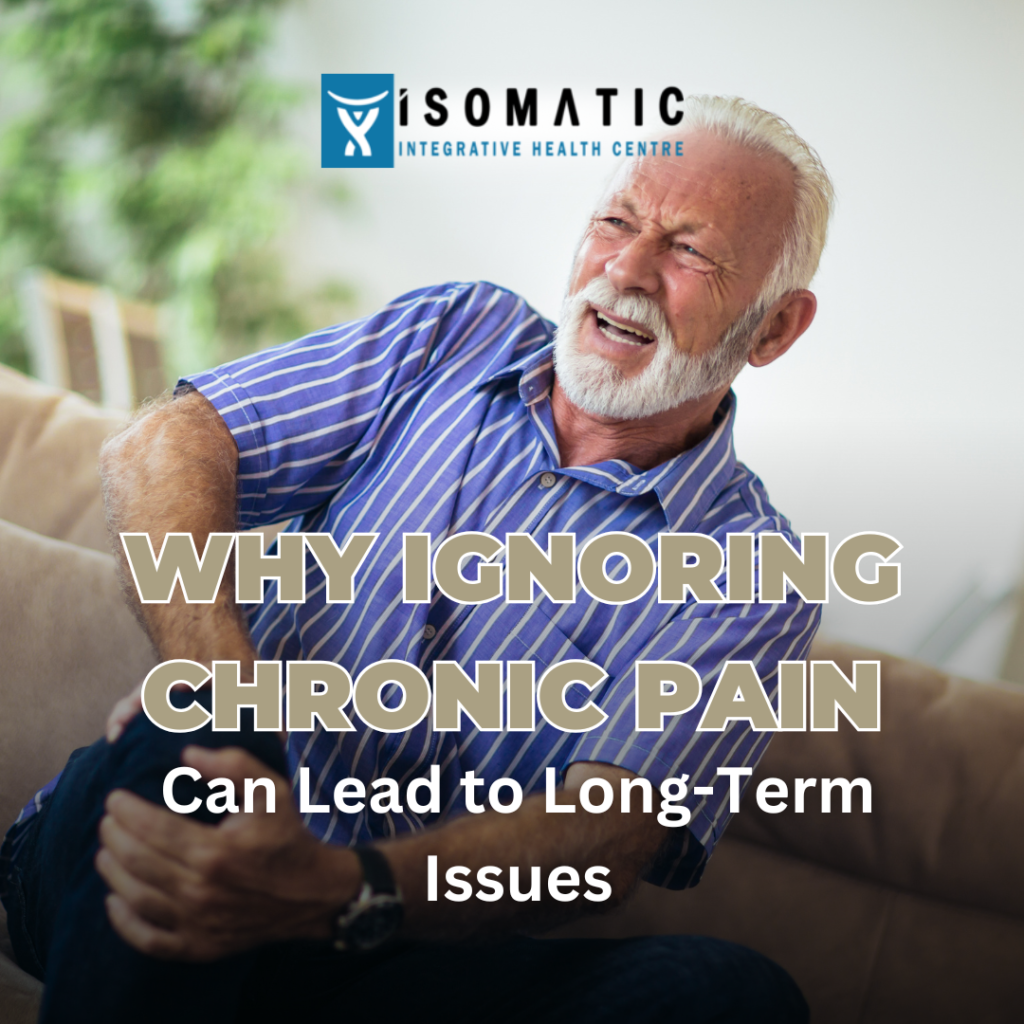 Person holding their lower back in pain, symbolizing chronic pain and long-term issues